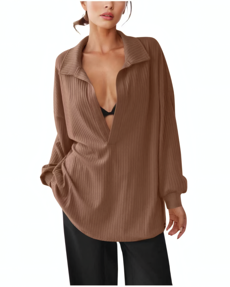 Deep V Pullover