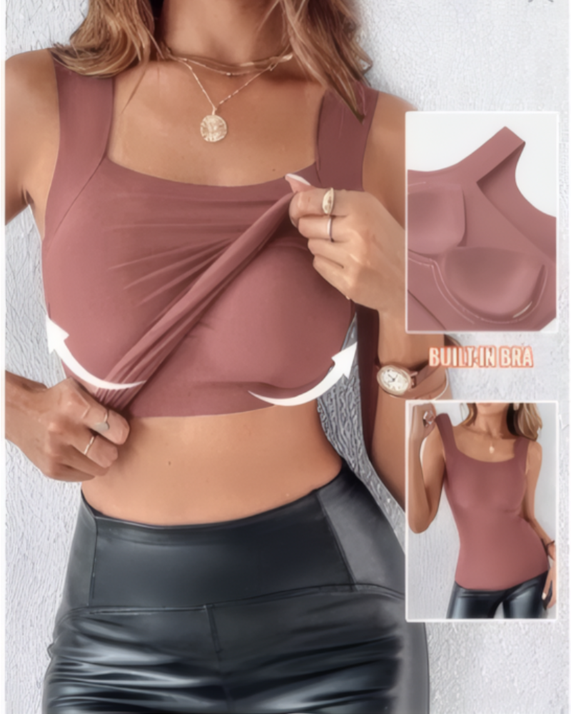 Tank Top with Built in Bra