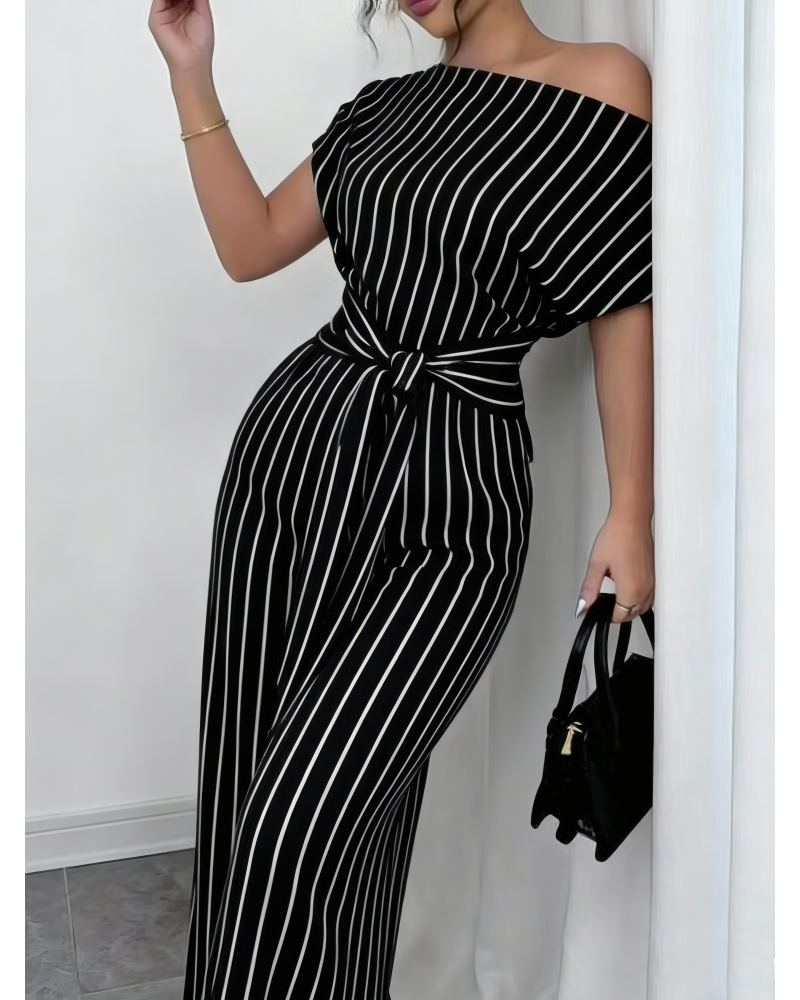 Slanted Ease Wide-Leg Jumpsuit