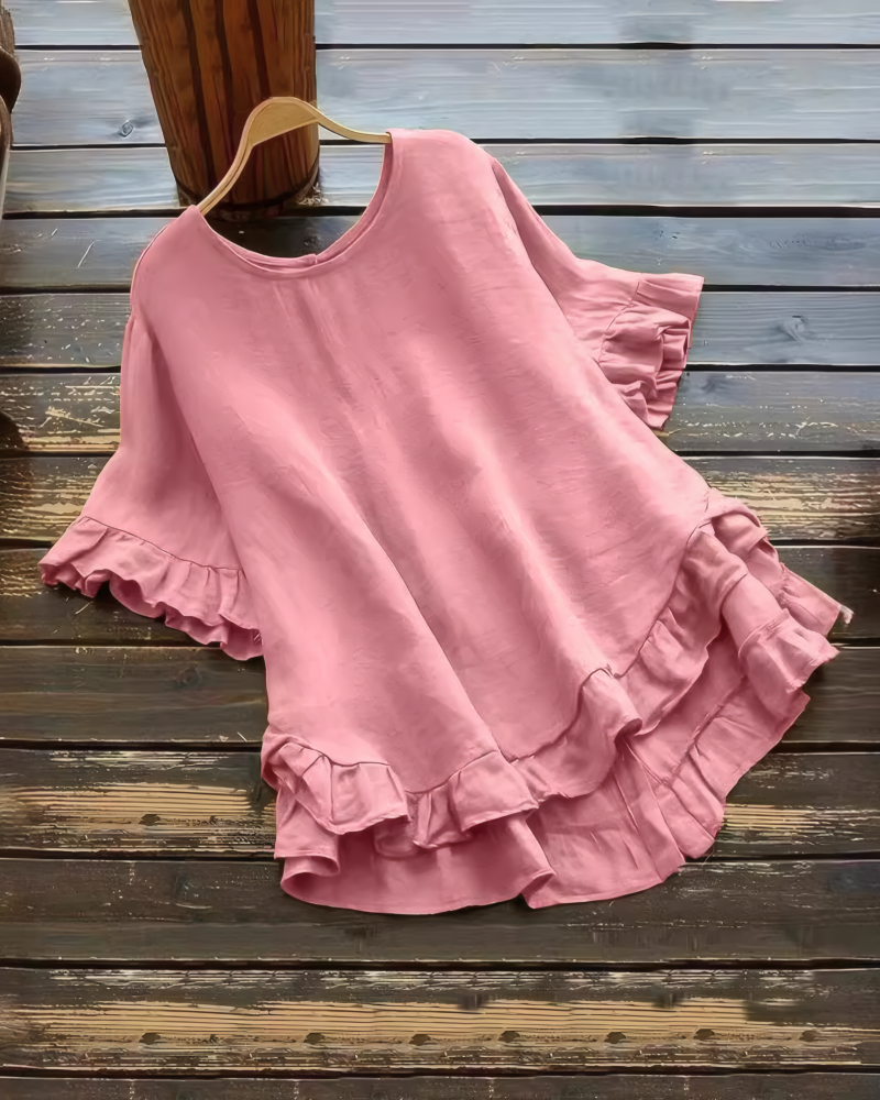 Left On Read Ruffle Top