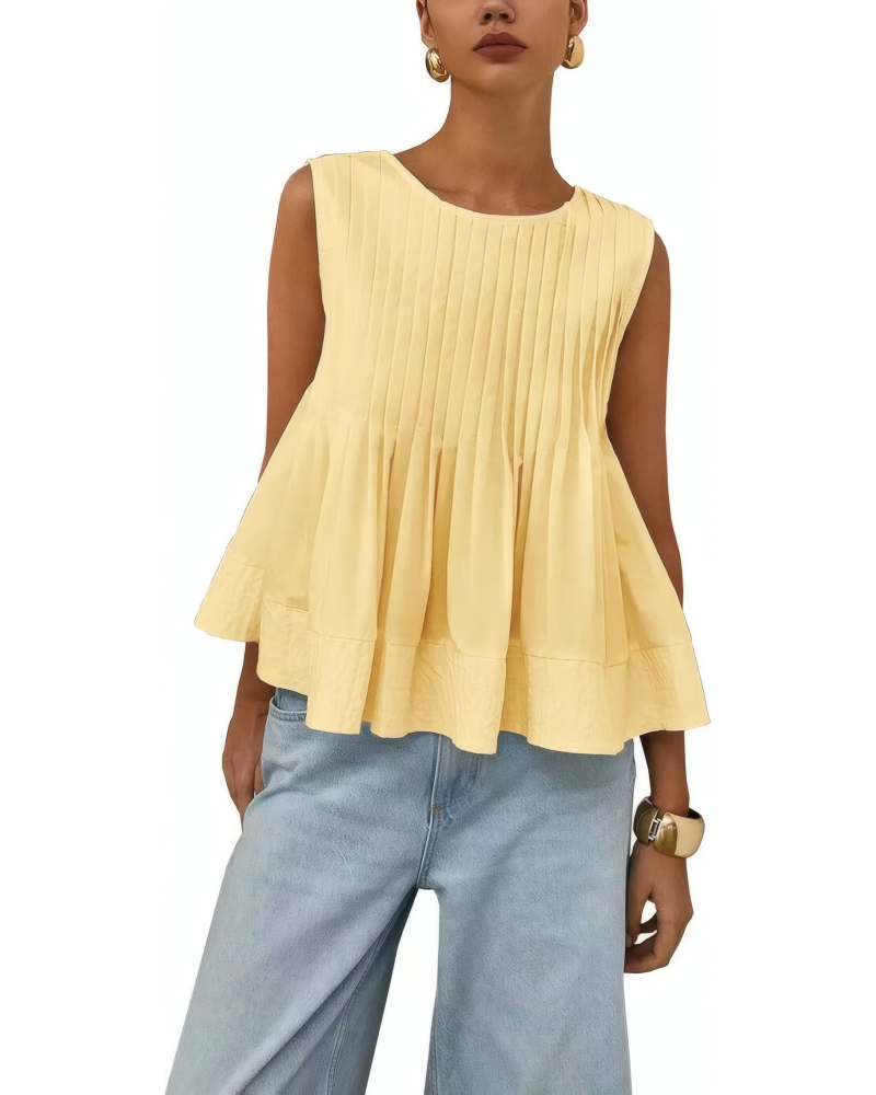 Soft Pleat Swing Top