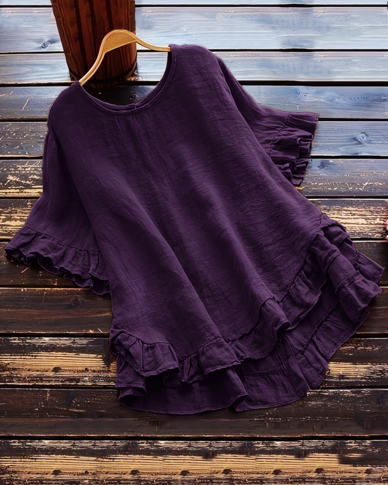 Left On Read Ruffle Top