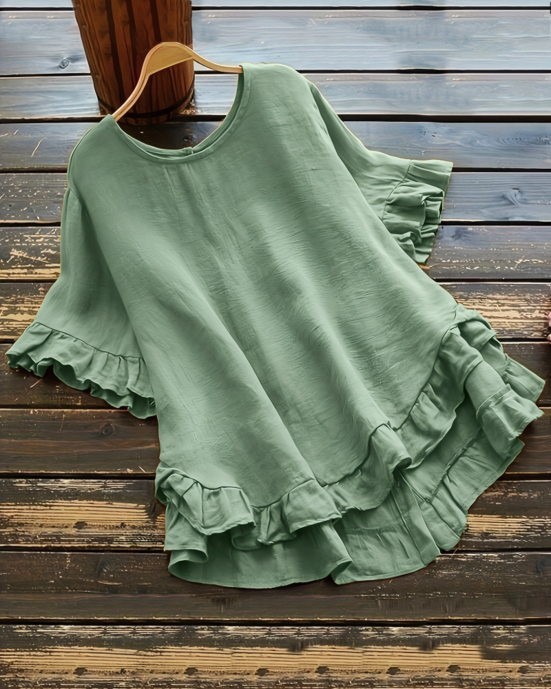 Left On Read Ruffle Top