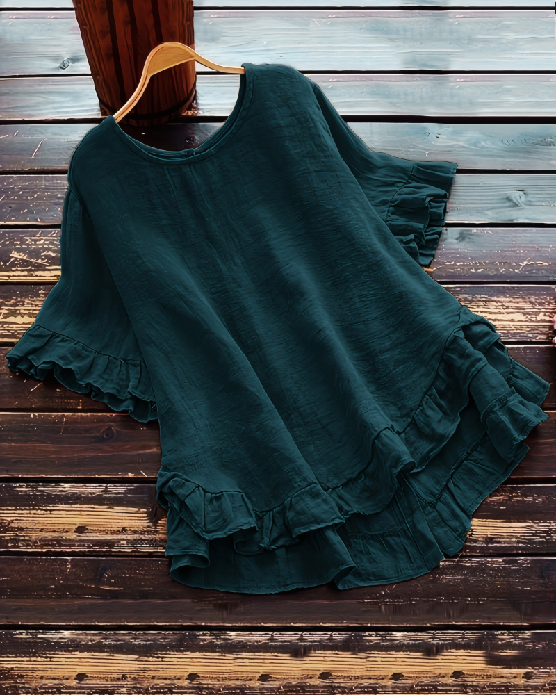 Left On Read Ruffle Top