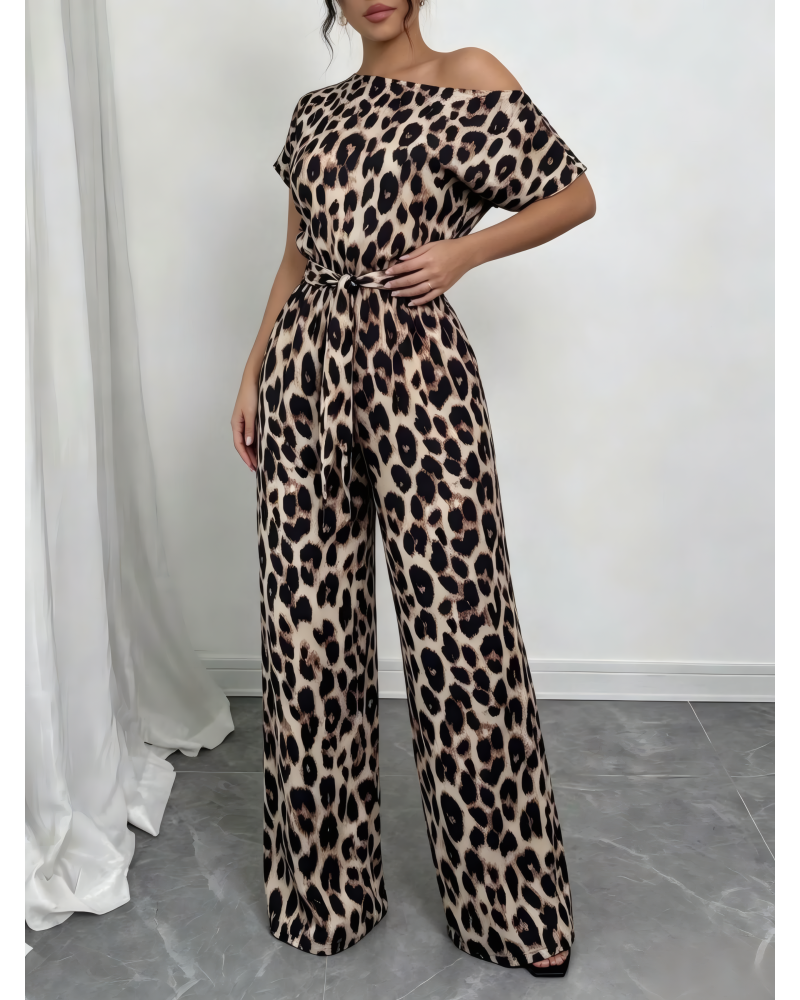 Slanted Ease Wide-Leg Jumpsuit