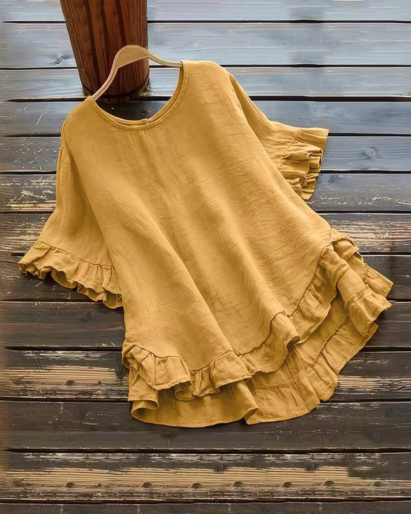 Left On Read Ruffle Top