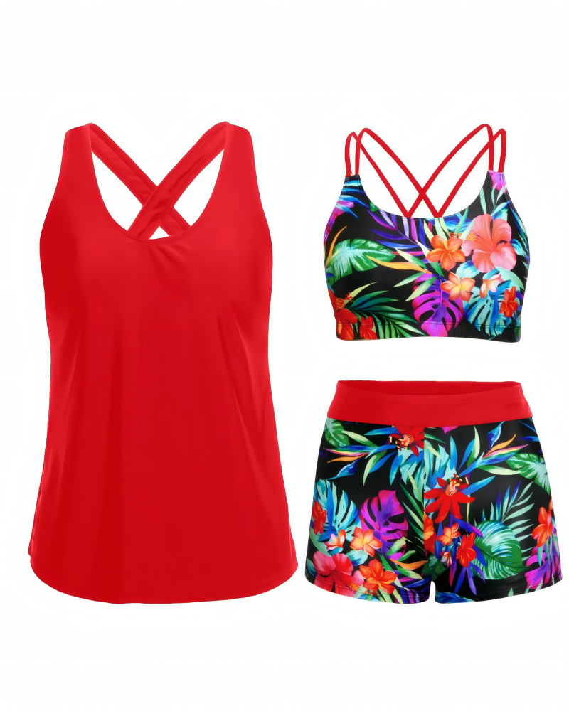Tropical Escape Tankini Set