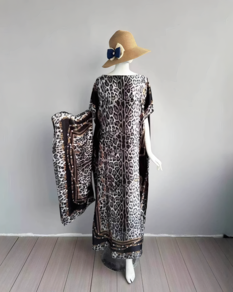 2 piece Satin Printed Dress