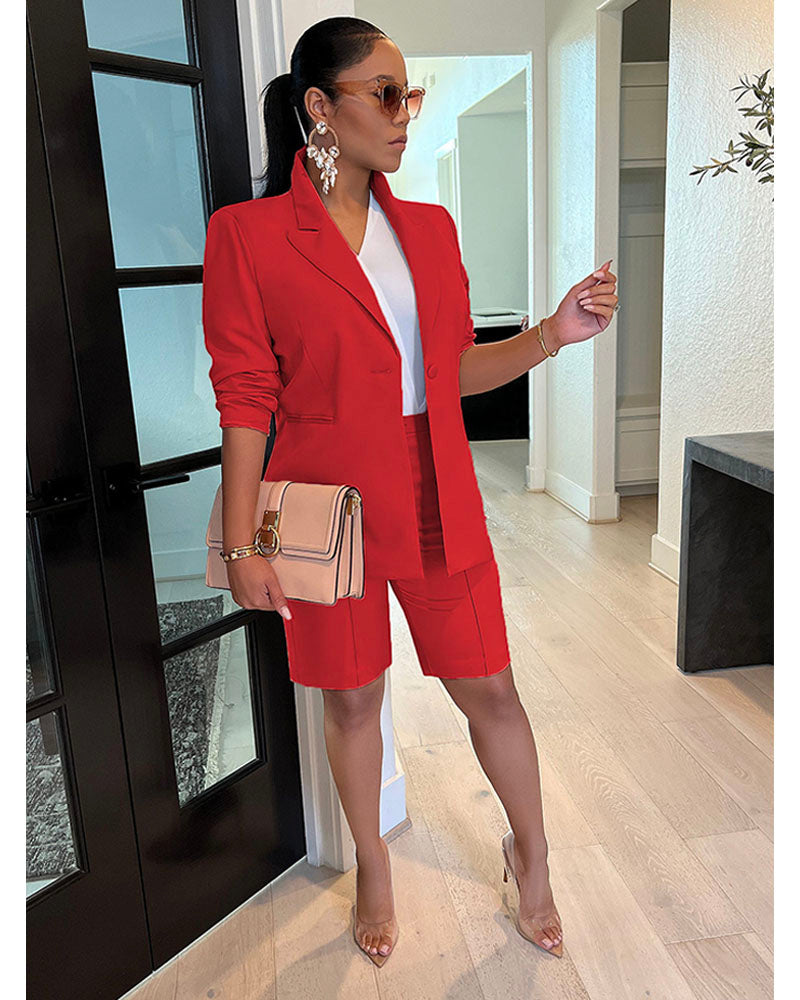 Saanvi Blazer Short Set Snazzyin