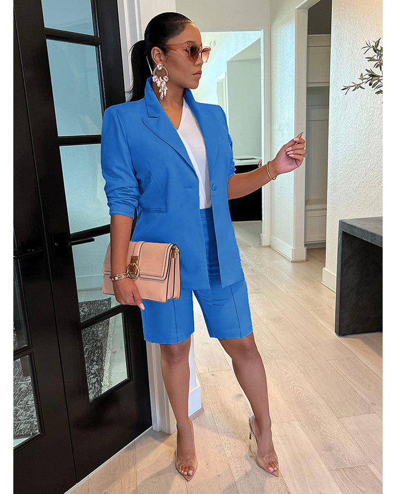 Saanvi Blazer Short Set Snazzyin