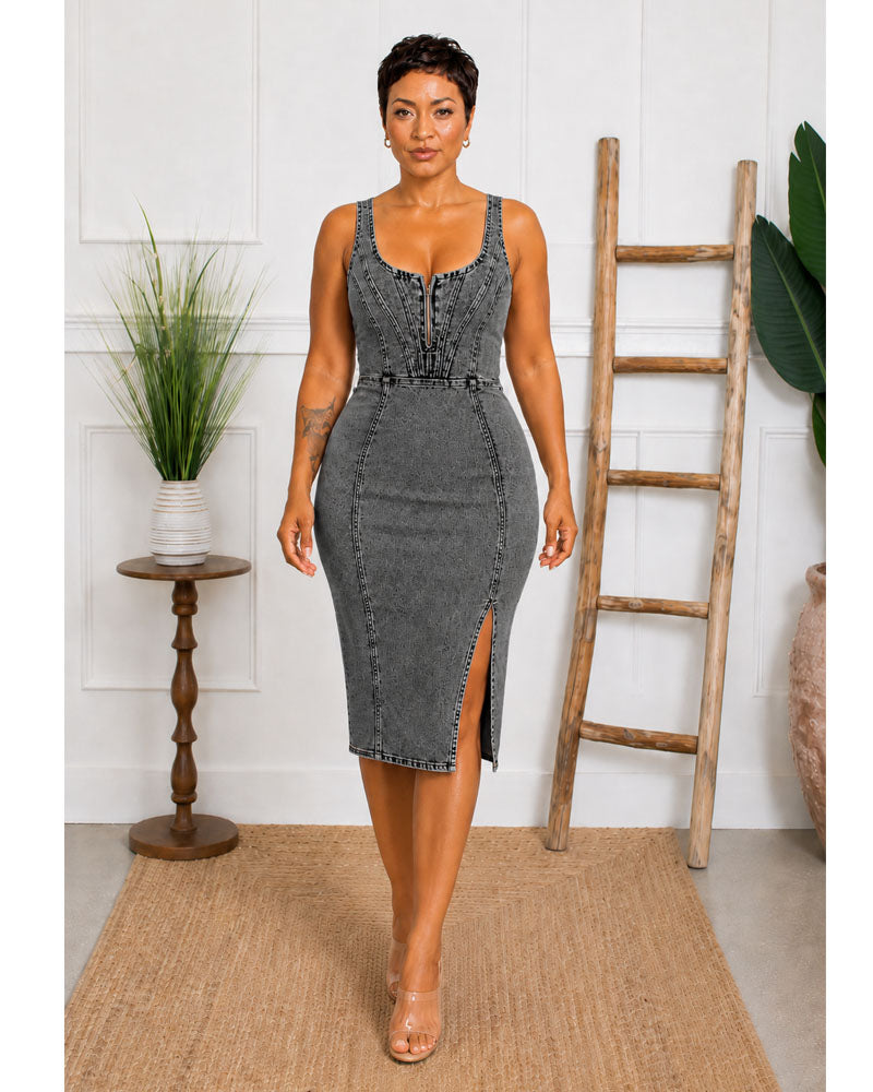 Santiago Denim Midi Dress