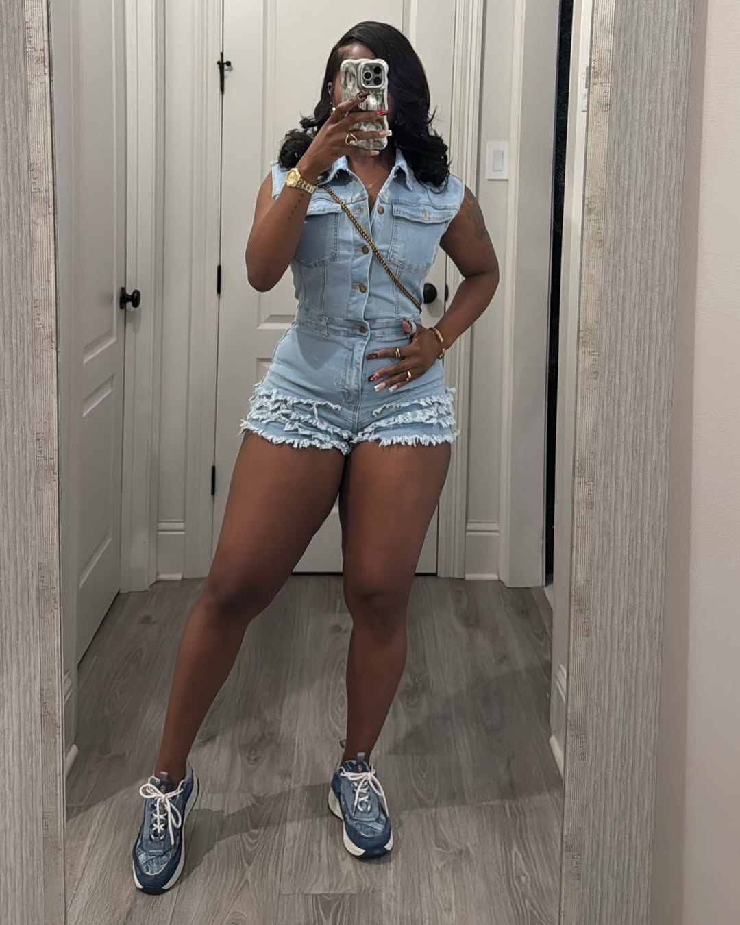 Lea Denim Romper