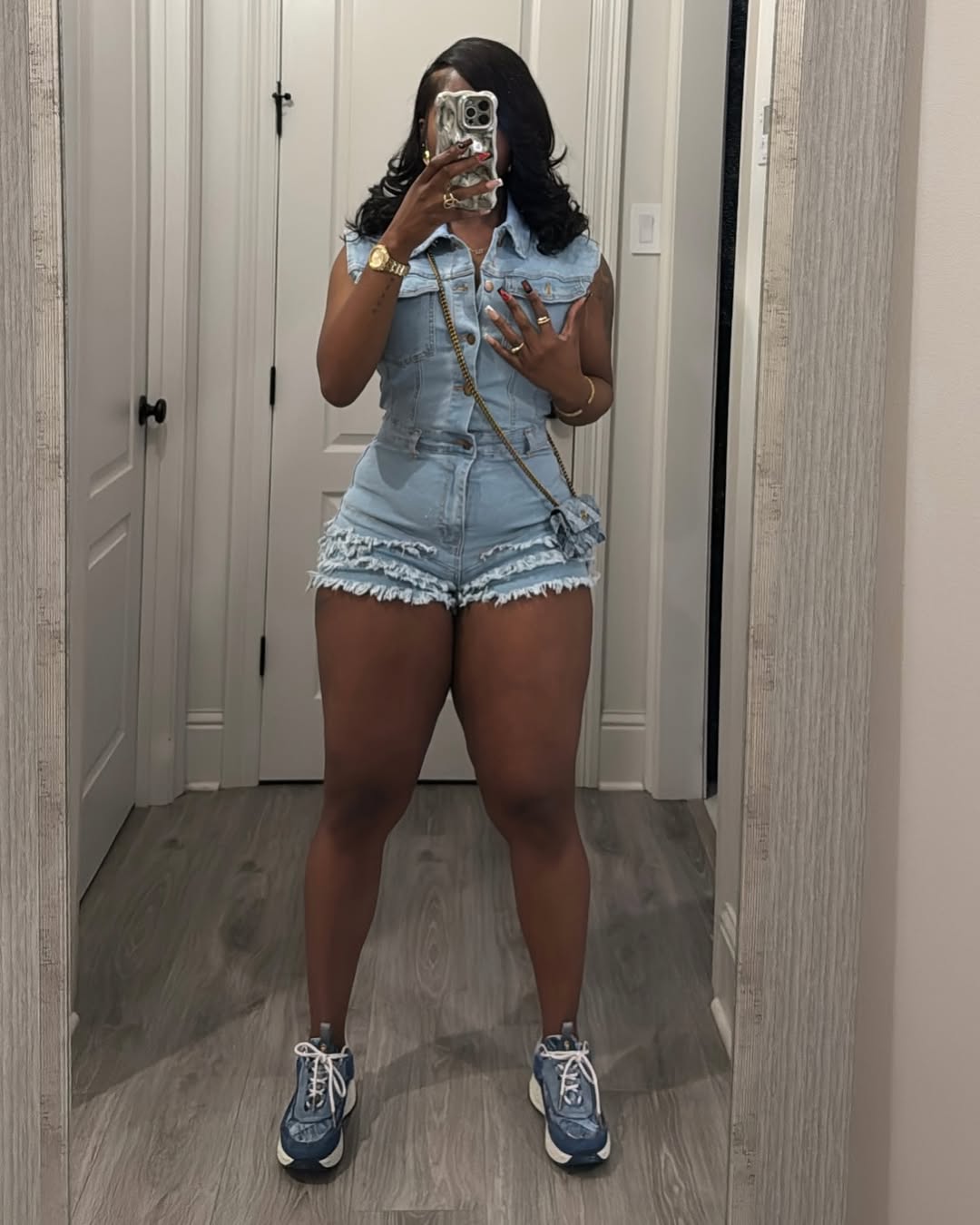 Lea Denim Romper