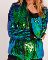 Stunning Days Sequin Bomber Jacket