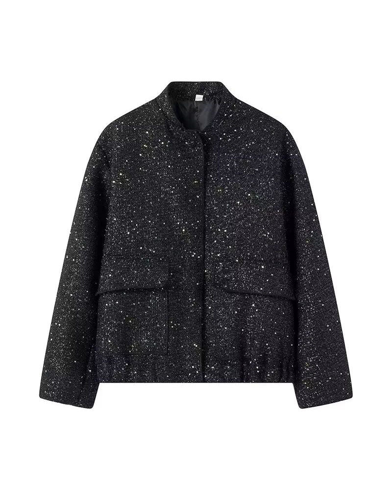 Sequined Bomber Jacket