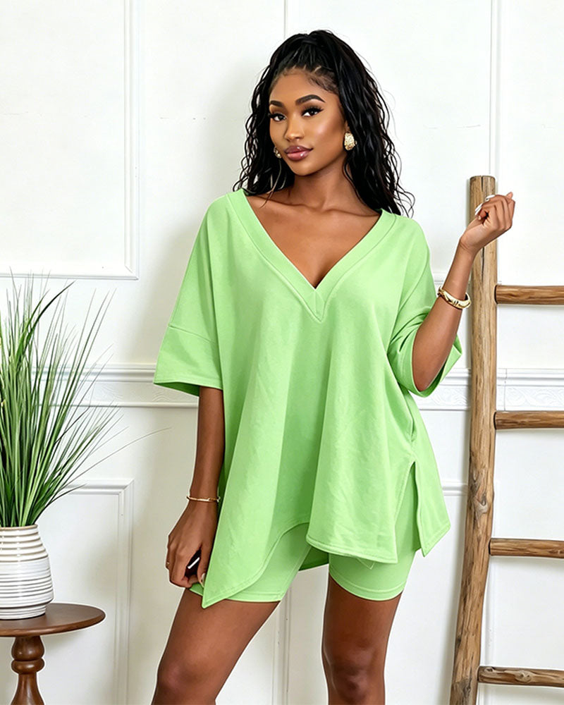 Serene Biker Short Set