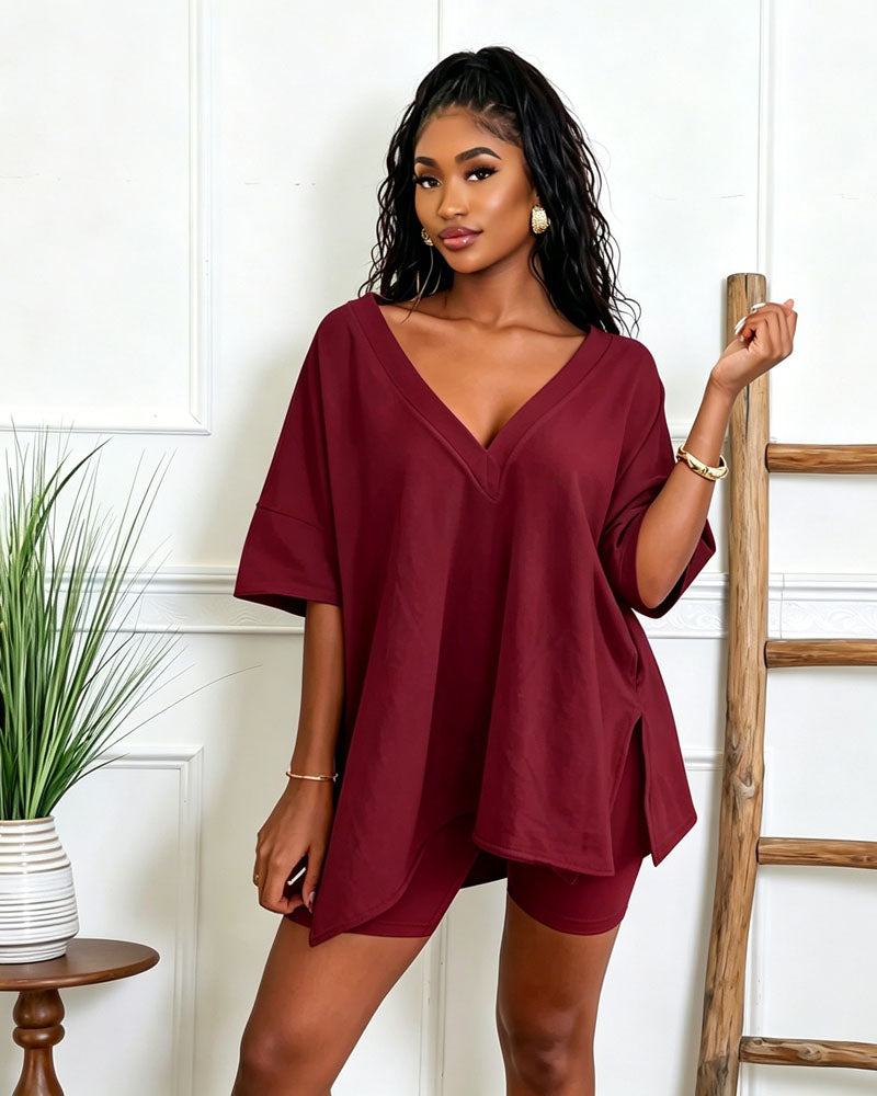 Serene Biker Short Set