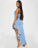 Shana Denim Maxi Denim Dress