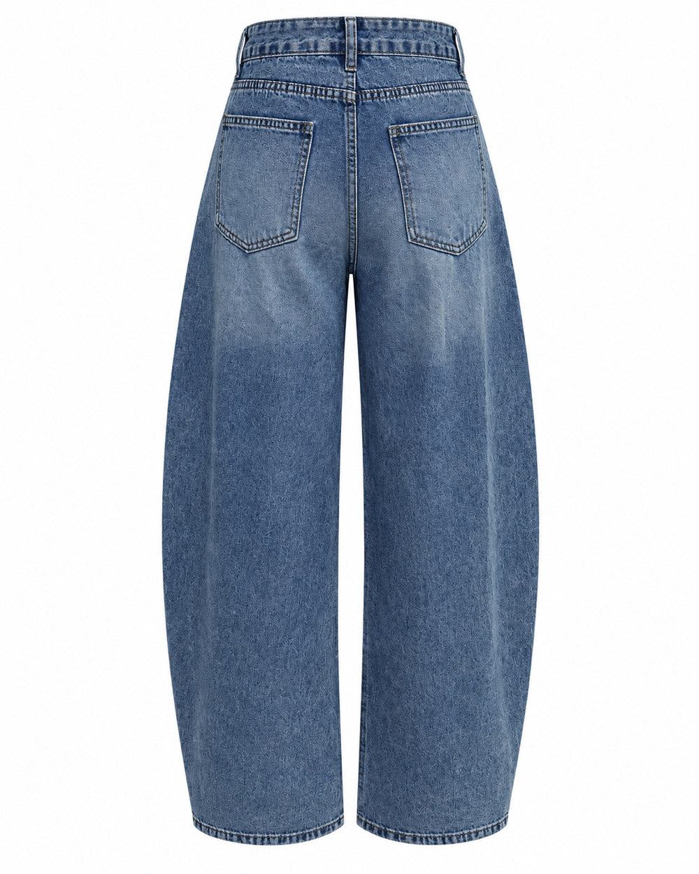 Side Story Button-Detail Denim Jeans