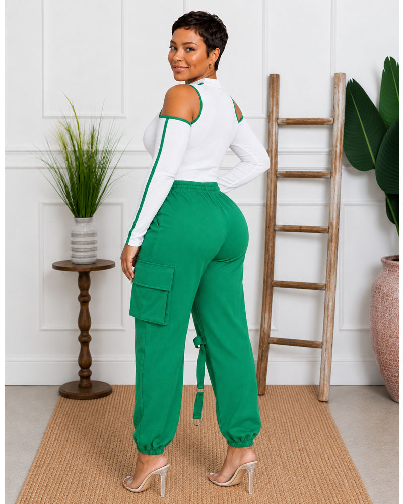 Splicing Cold Shoulder Set