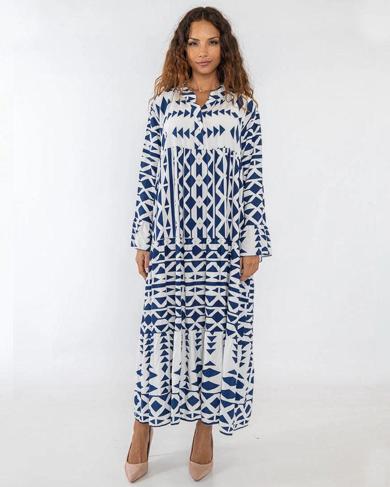 Spot Me Out Tiered Maxi Dress