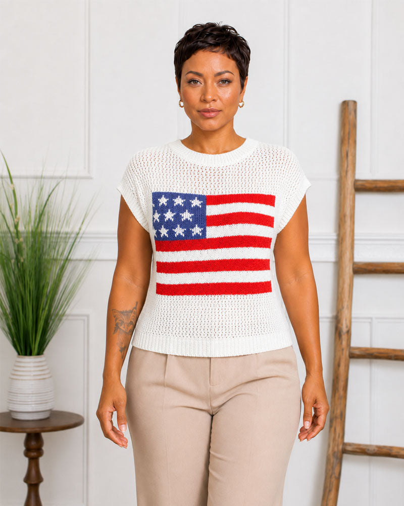 Stateside Open-Knit Pullover
