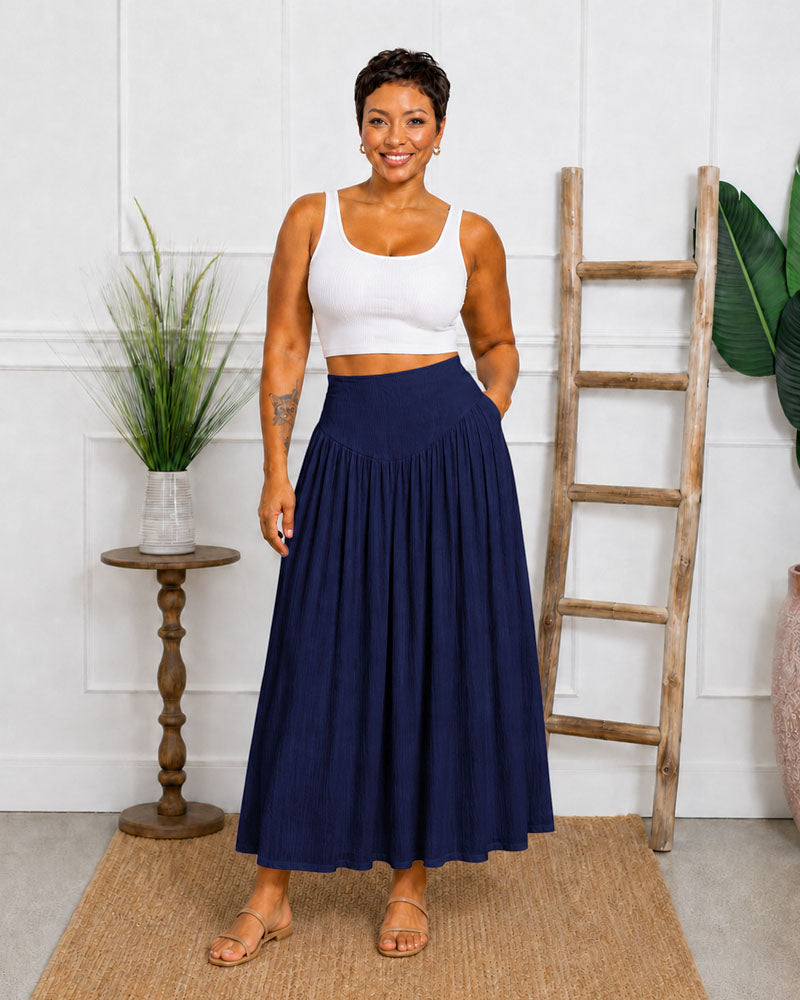 Still Moving A-Line Maxi Skirt