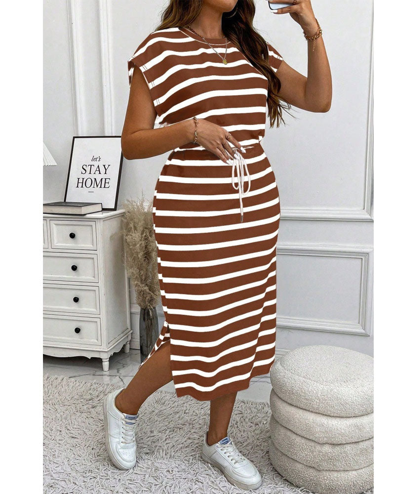 Striped Midi Dress