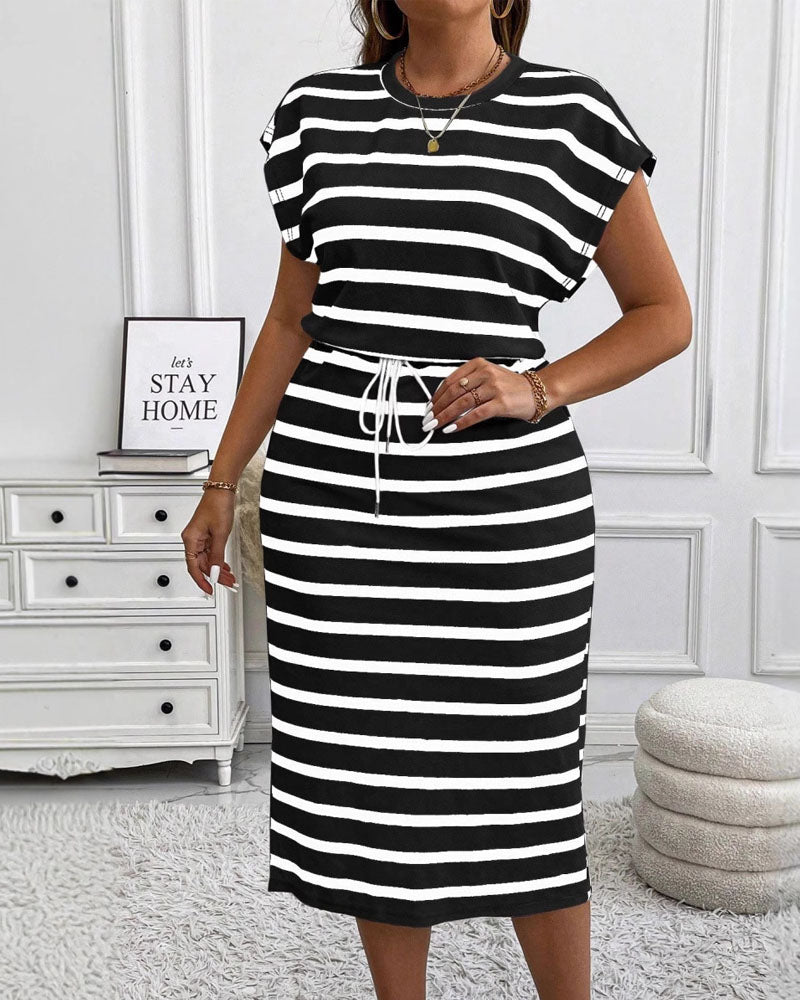 Striped Midi Dress