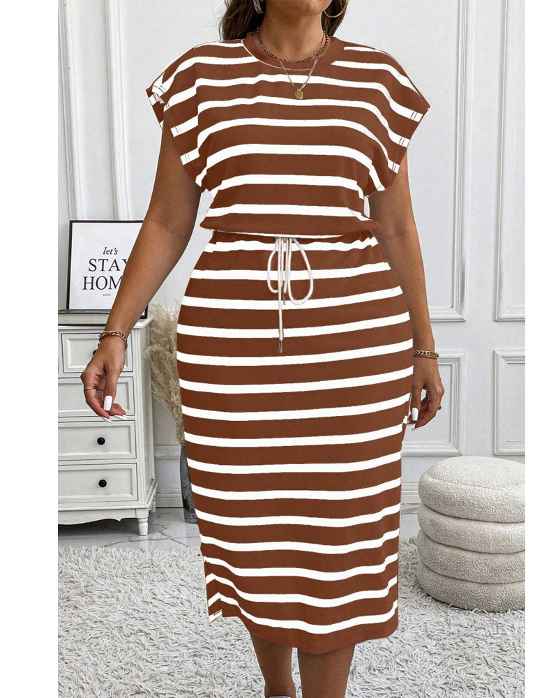 Striped Midi Dress