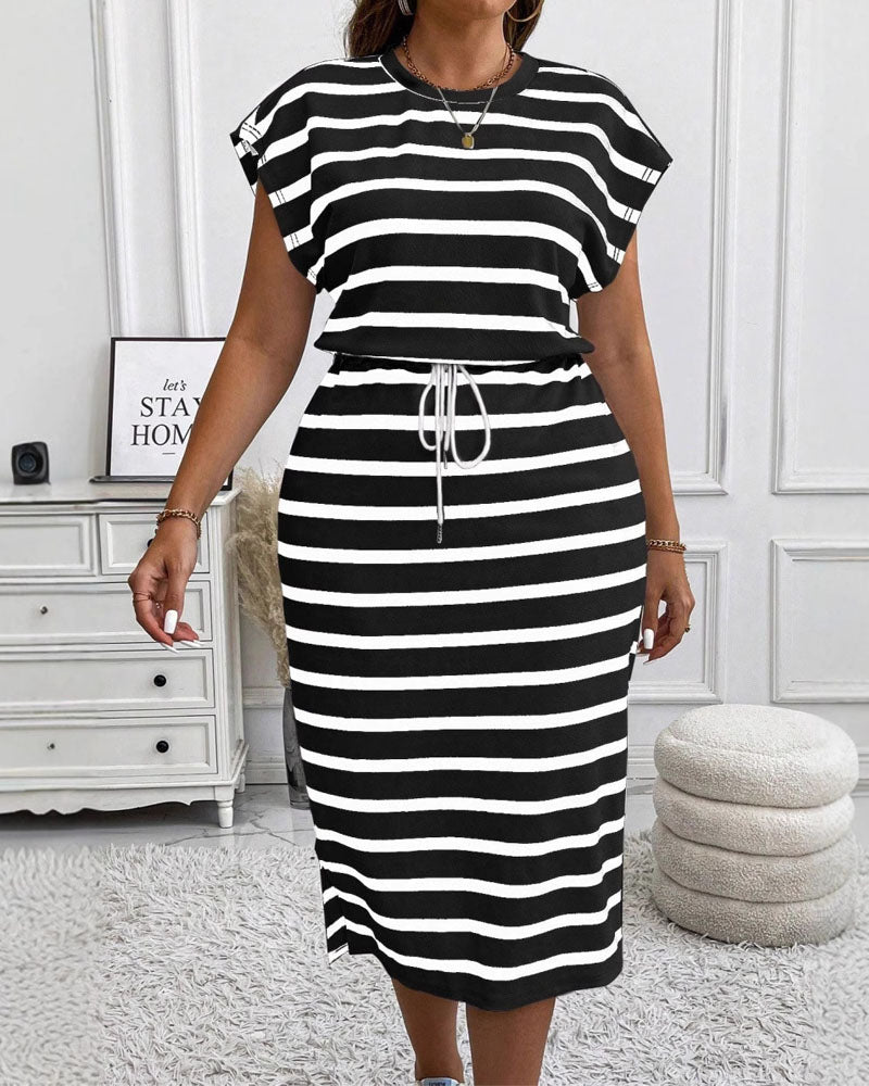 Striped Midi Dress