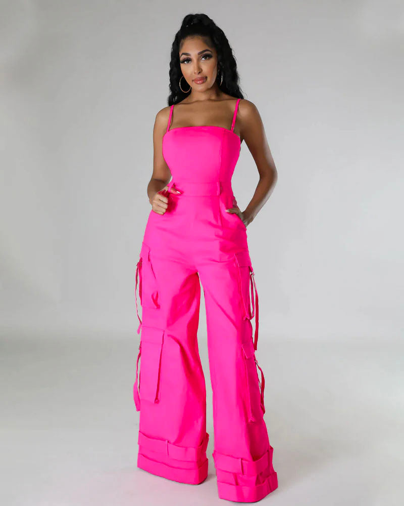 Sweetheart Cargo Jumpsuit