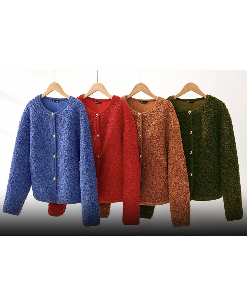 Teddy Faux Fur Cardigan Jacket