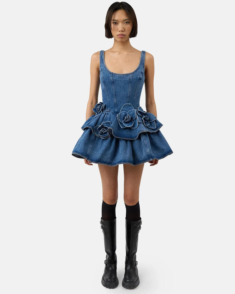 The Devyn Saxe Denim Dress