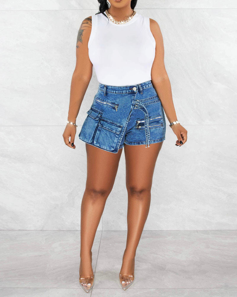 Atlanta Denim Skort