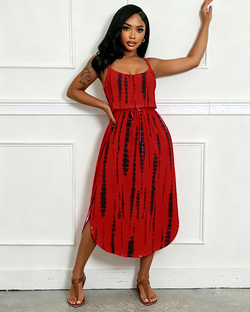 Tie Dye Casual Dress