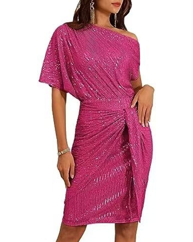 Trisna Sequins Midi Dress