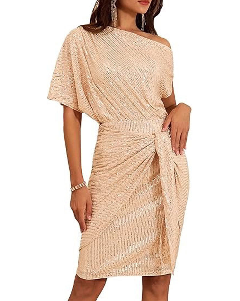 Trisna Sequins Midi Dress