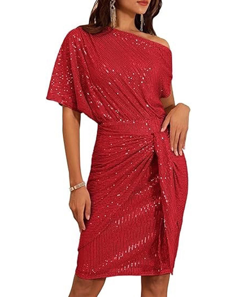 Trisna Sequins Midi Dress