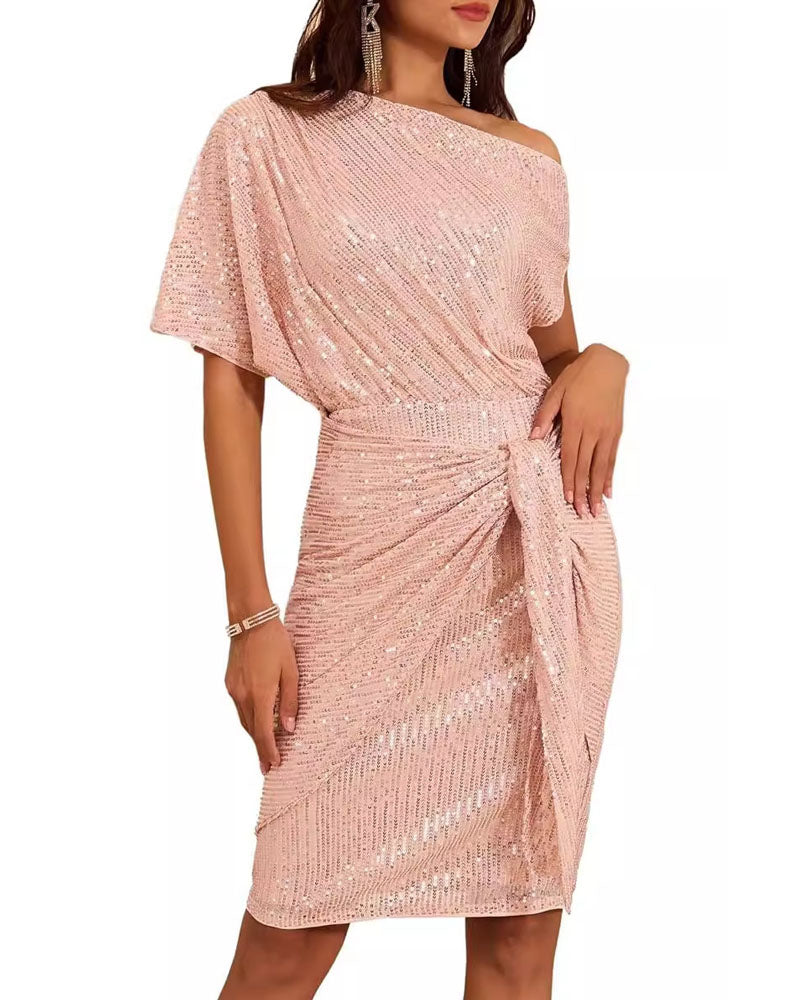 Trisna Sequins Midi Dress