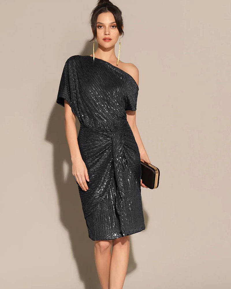 Trisna Sequins Midi Dress