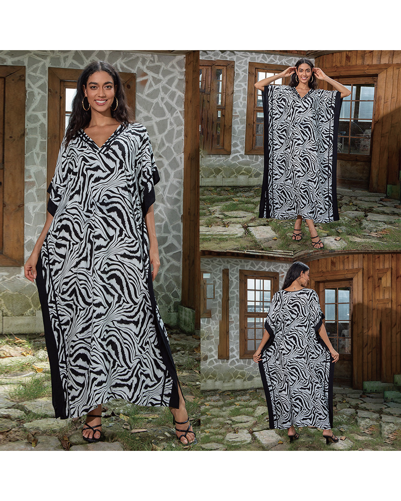 Tropical Kaftan Dress