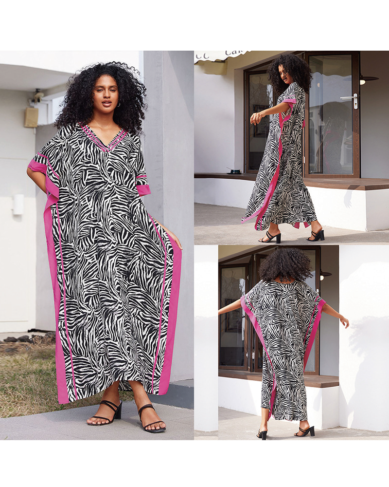 Tropical Kaftan Dress