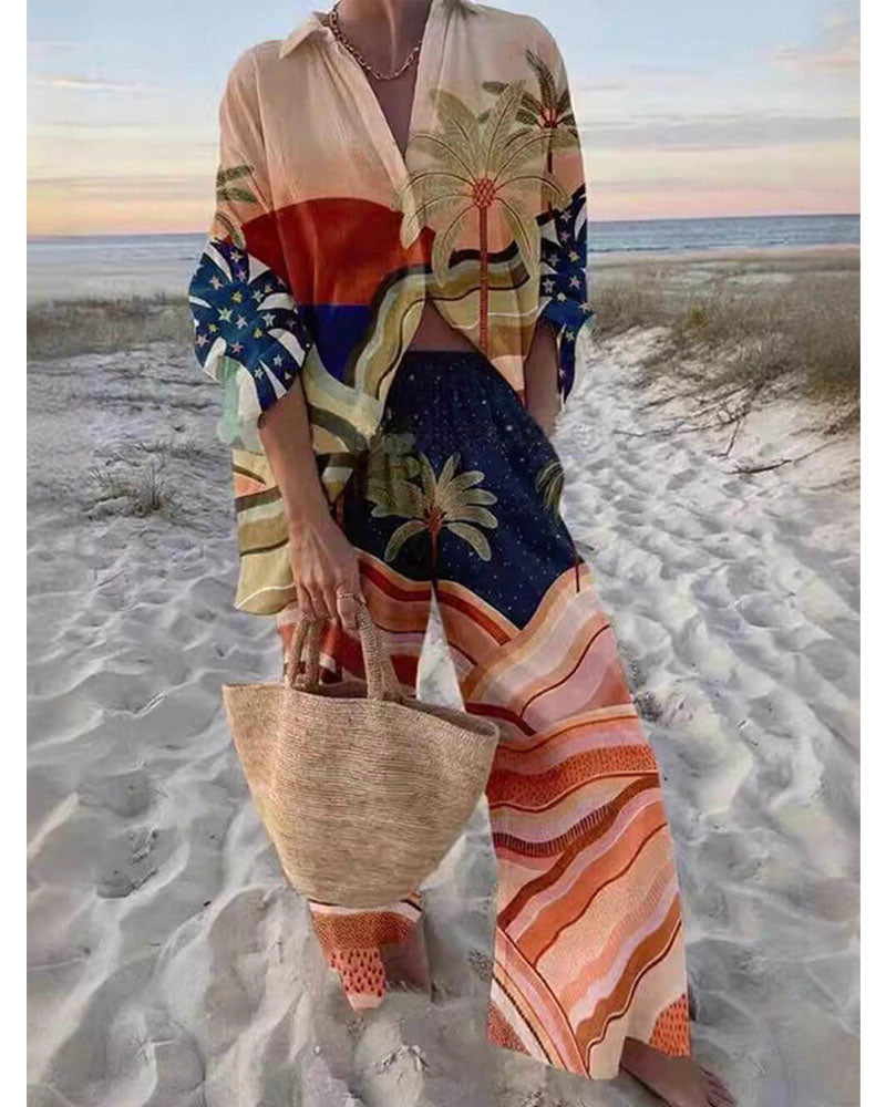 Tropical sunrise set