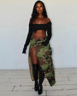 True Army fatigue Woodland Camo Skirt