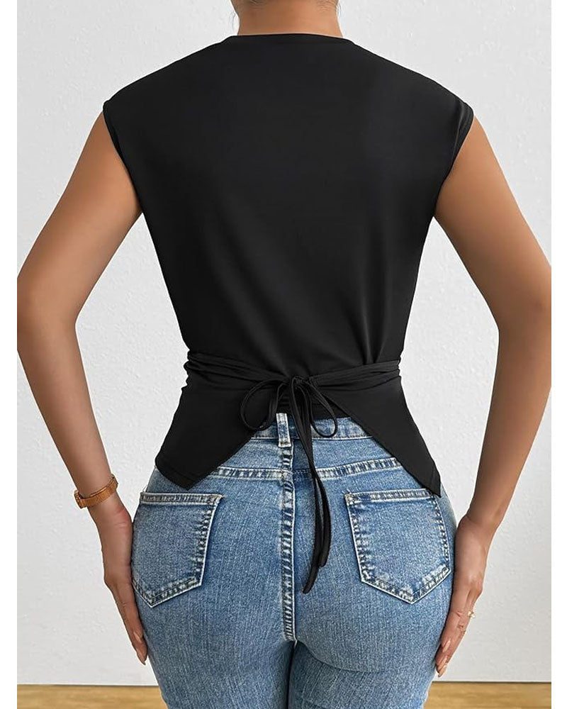 新品タグ付き　venica Twist drape tops 予約販売＞Twist drape tops – Venica