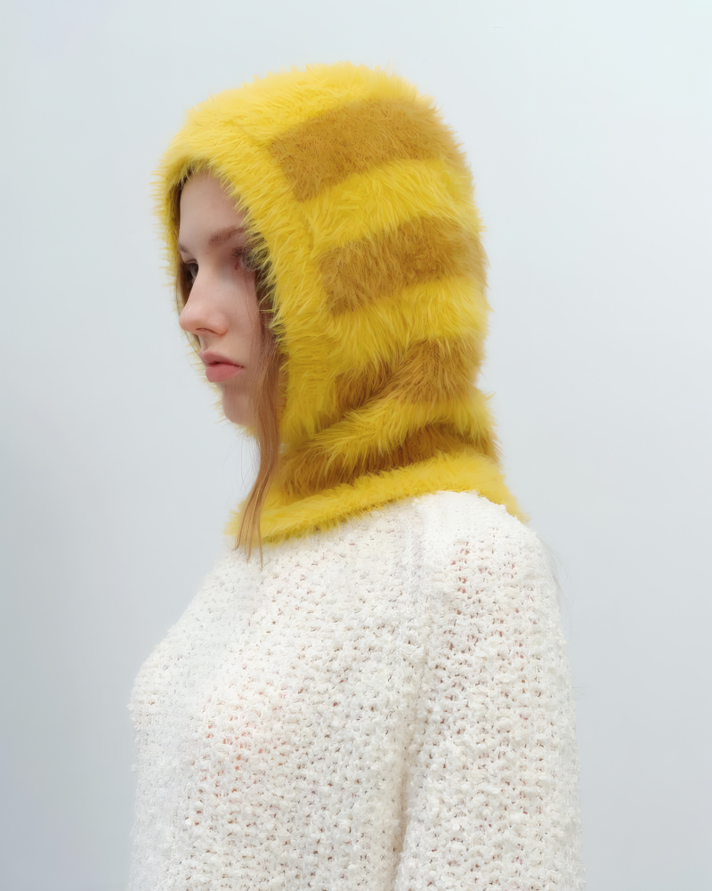 Winter Striped Balaclava Hat