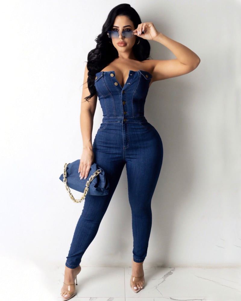 VERA DENIM JUMPSUIT