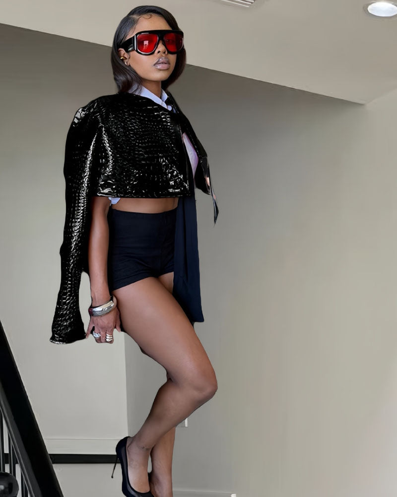 Viper Vogue Crop Leather Jacket