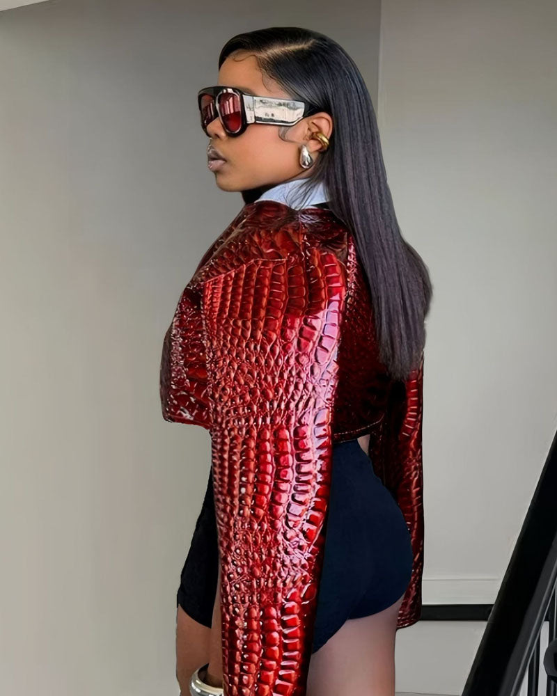 Viper Vogue Crop Leather Jacket